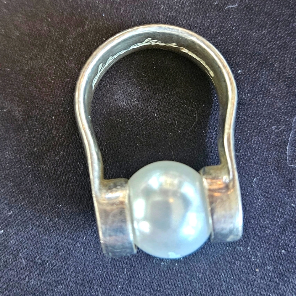 Sterling Silver Designer Ring. Size Eight - image 1